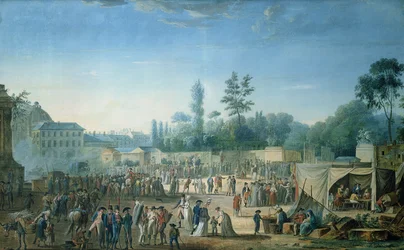 Vue des Tuileries depuis la Place de la Révolution, 1799